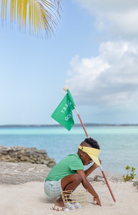 Carter Crewneck - Gibson Island Green/Worth Ave White/Lake Worth Yellow from Anderson Parker