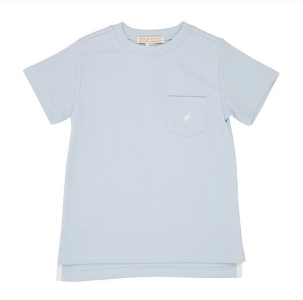 Carter Crewneck - Pocket - Buckhead Blue/Worth Ave White from Anderson Parker
