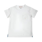 Carter Crewneck - Pocket - Worth Avenue White with Multicolor Stork from Anderson Parker