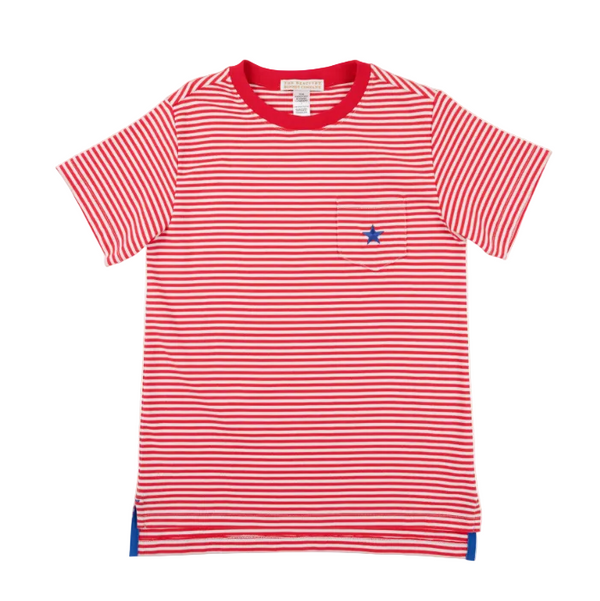 Carter Crewneck - Richmond Red Stripe/Richmond Red/Rockefeller Royal Star from Anderson Parker