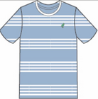 Carter Crewneck - Saddle Ridge Stripe (Sarasota Sky)/Worth Ave White/Gibson Island Green from Anderson Parker