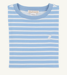 Carter Crewneck - Sarasota Sky Stripe/Worth Ave White from Anderson Parker