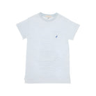 Carter Crewneck Buckhead Blue Stripe with Park City Periwinkle Stork - Anderson Parker