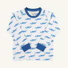 Cassidy Comfy Crewneck Boys - Briland Time/Wood Boat Blue from Anderson Parker