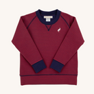 Cassidy Comfy Crewneck Boys - Richmond Red and Nantucket Navy Stripe/Nantucket Navy from Anderson Parker