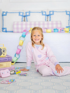 Cassidy Comfy Crewneck Girl - Palm Beach Pink/Buckhead Blue/Lauderdale Lavender/Hearts from Anderson Parker