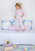 Cassidy Comfy Crewneck Girl - Palm Beach Pink/Buckhead Blue/Lauderdale Lavender/Hearts from Anderson Parker