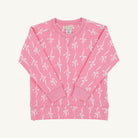 Cassidy Comfy Crewneck - Girls - French Terry - Bell Court Bows (Hamptons Hot Pink) from Anderson Parker