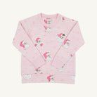 Cassidy Comfy Crewneck - Girls - French Terry - Dear Santa (Palm Beach Pink Stripe)/Palm Beach Pink from Anderson Parker