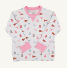 Cassidy Comfy Crewneck - Gone to Texas/Hamptons Hot Pink from Anderson Parker