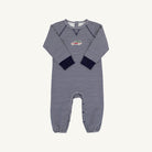Cassidy Comfy Crewneck Romper - Straight Sleeve - Nantucket Navy Stripe/Nantucket Navy/Woody from Anderson Parker