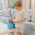 Charles Boys' Short Set - Preppy Pumpkins Cool from Anderson Parker