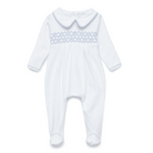 Charlie Smocked Footie - Light Blue from Anderson Parker