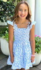 Charlotte Dress - Blue Floral - Anderson Parker