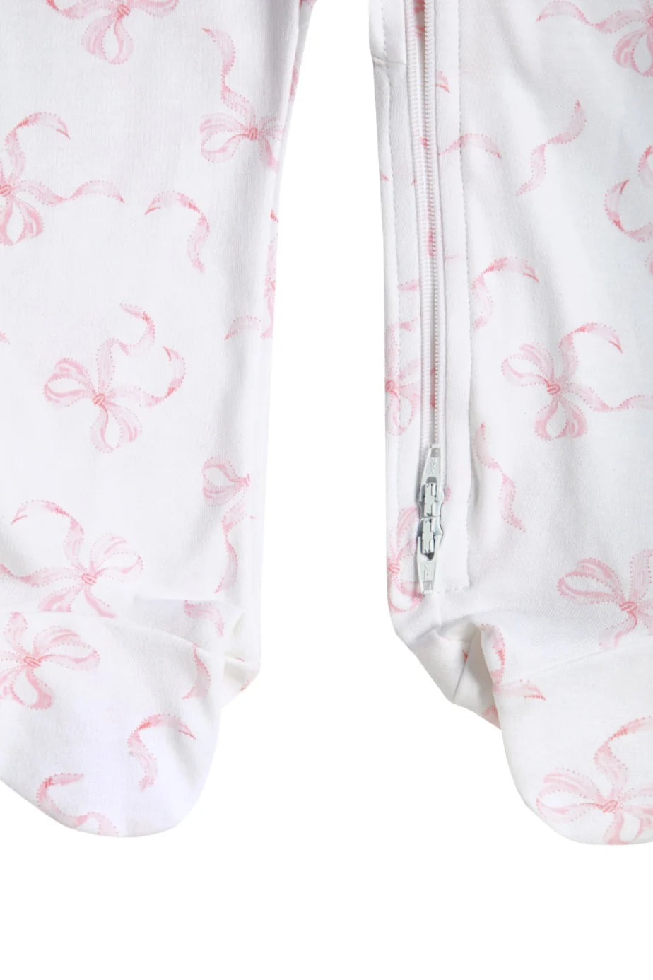 Charming Bows Print Zipper Footie from Anderson Parker