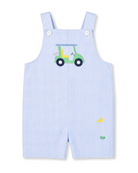Check Seersucker Shortall With Golf Cart from Anderson Parker