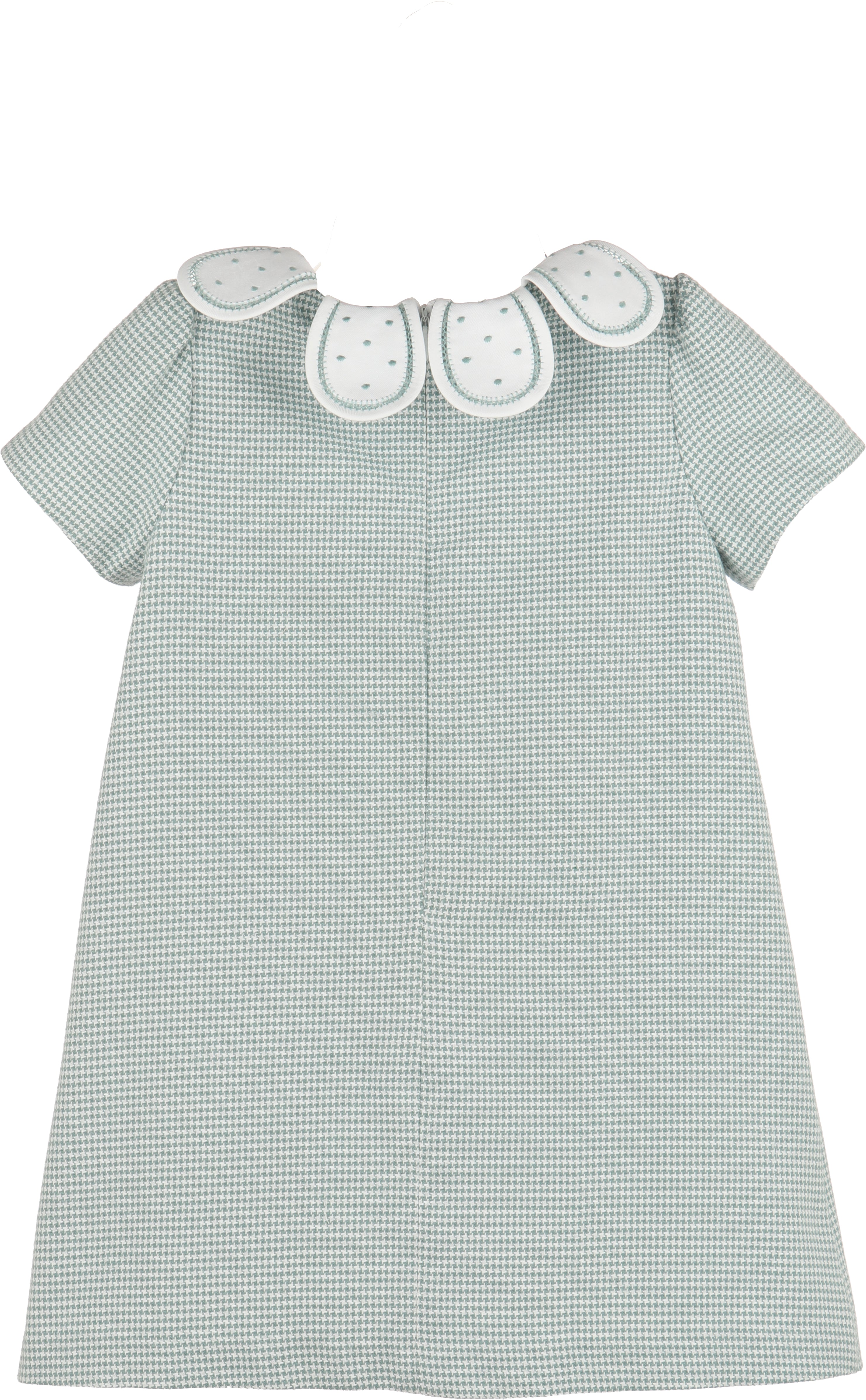 Checks Petal Collar Dress - Green from Anderson Parker