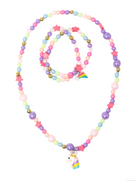 Cheerful Starry Unicorn Necklace & Bracelet Set from Anderson Parker