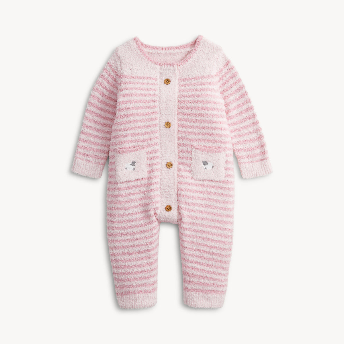 Chenille Pink Sweater Romper from Anderson Parker