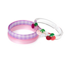 Cherry Pink & Red Checkered Bangles from Anderson Parker