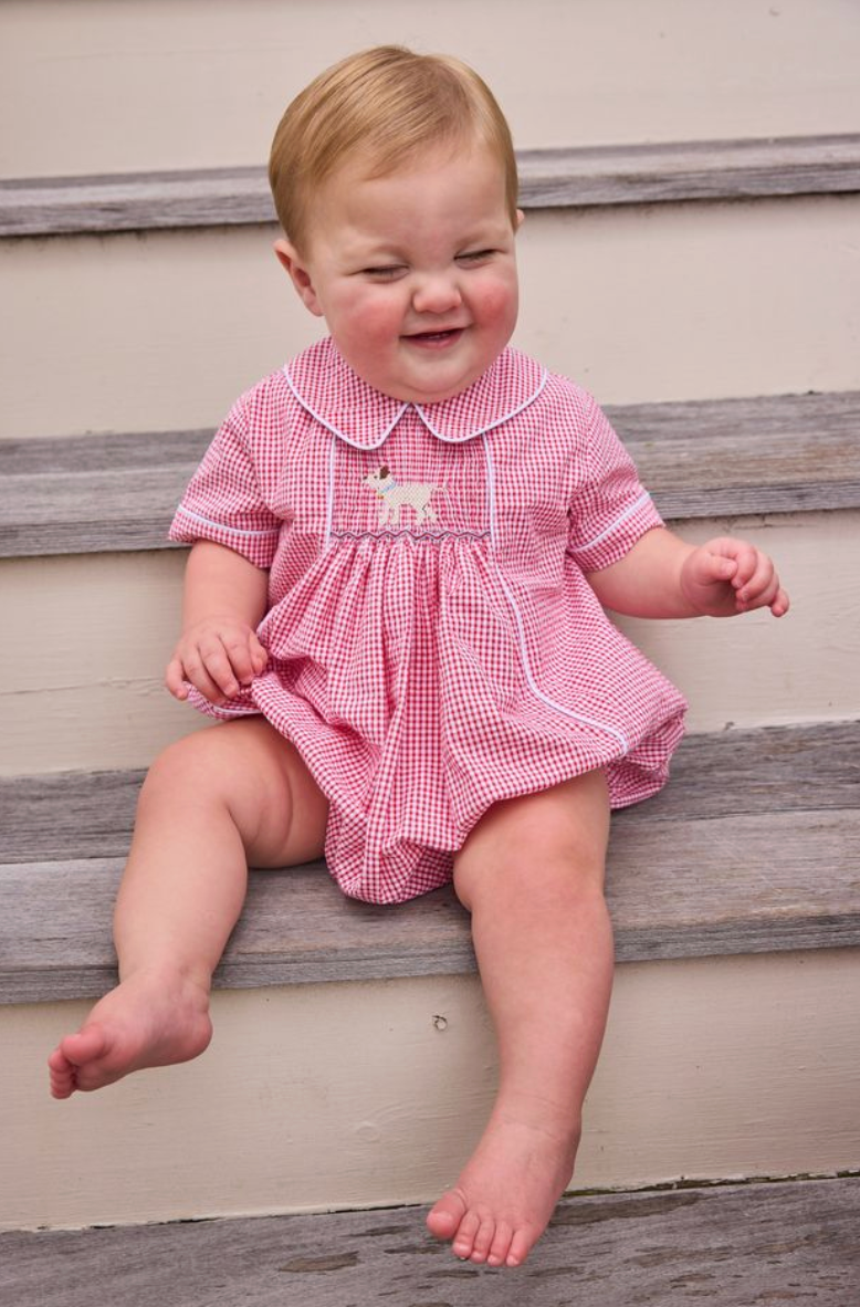 Chest Smocked Bubble - Lab from Anderson Parker