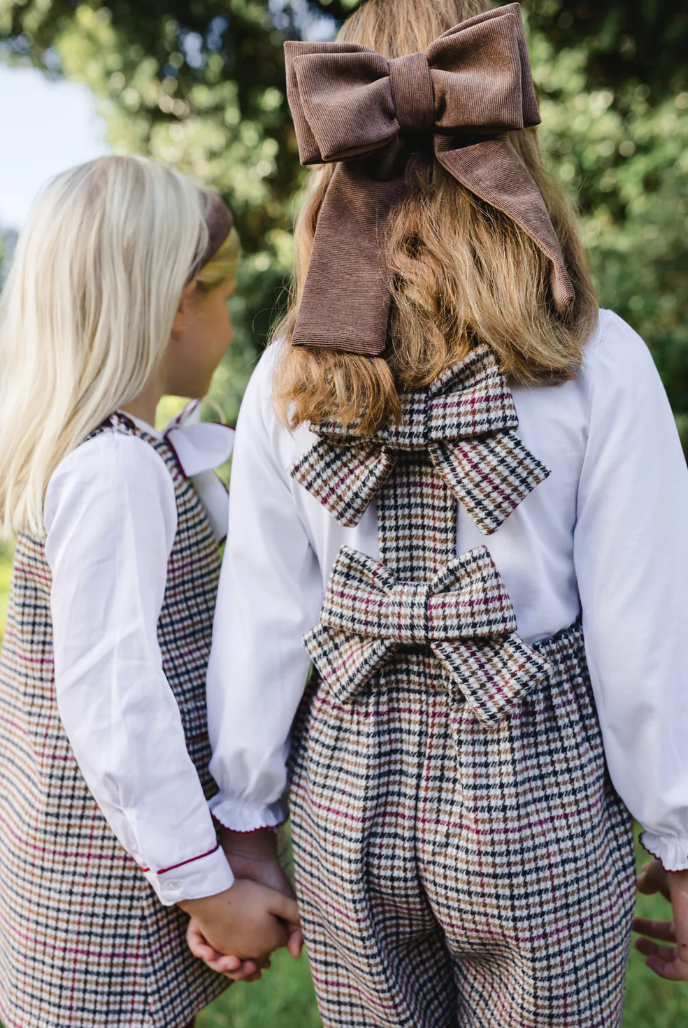 Chestnut Overalls & Girl Polo Set from Anderson Parker