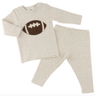 Chocolate Football Baby 2pc Set from Anderson Parker