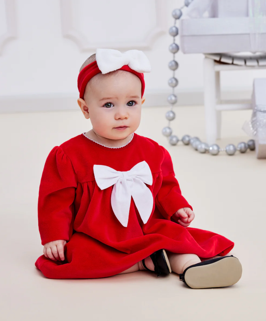 Christmas Capers Velour Dress from Anderson Parker