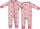 Christmas Dogs Pink - Convertible Romper from Anderson Parker