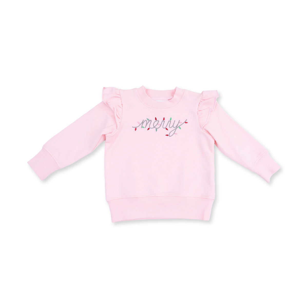 Christmas Lights Merry - Ruffle Sweatshirt from Anderson Parker
