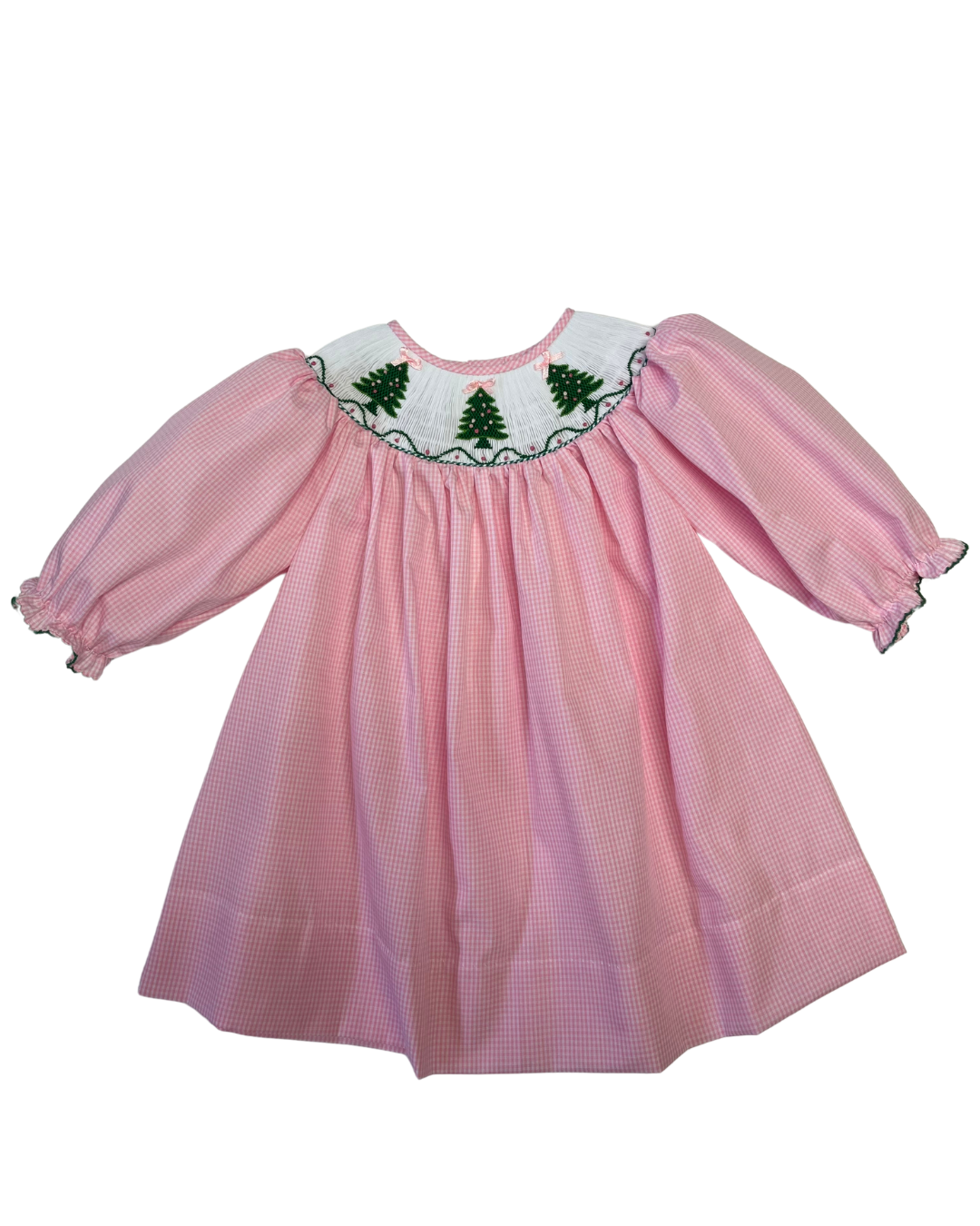 Christmas Tree Long Sleeve Bishop Dress from Anderson Parker