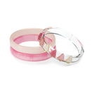 Christmas Tree Pink Pearlized Bangles from Anderson Parker