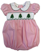 Christmas Tree Smocked Bubble from Anderson Parker
