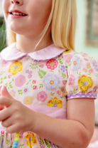 Cindy Lou Sash Dress - Broadcloth - Boca Grande Begonia/Hamptons Hot Pink Pique Stripe from Anderson Parker