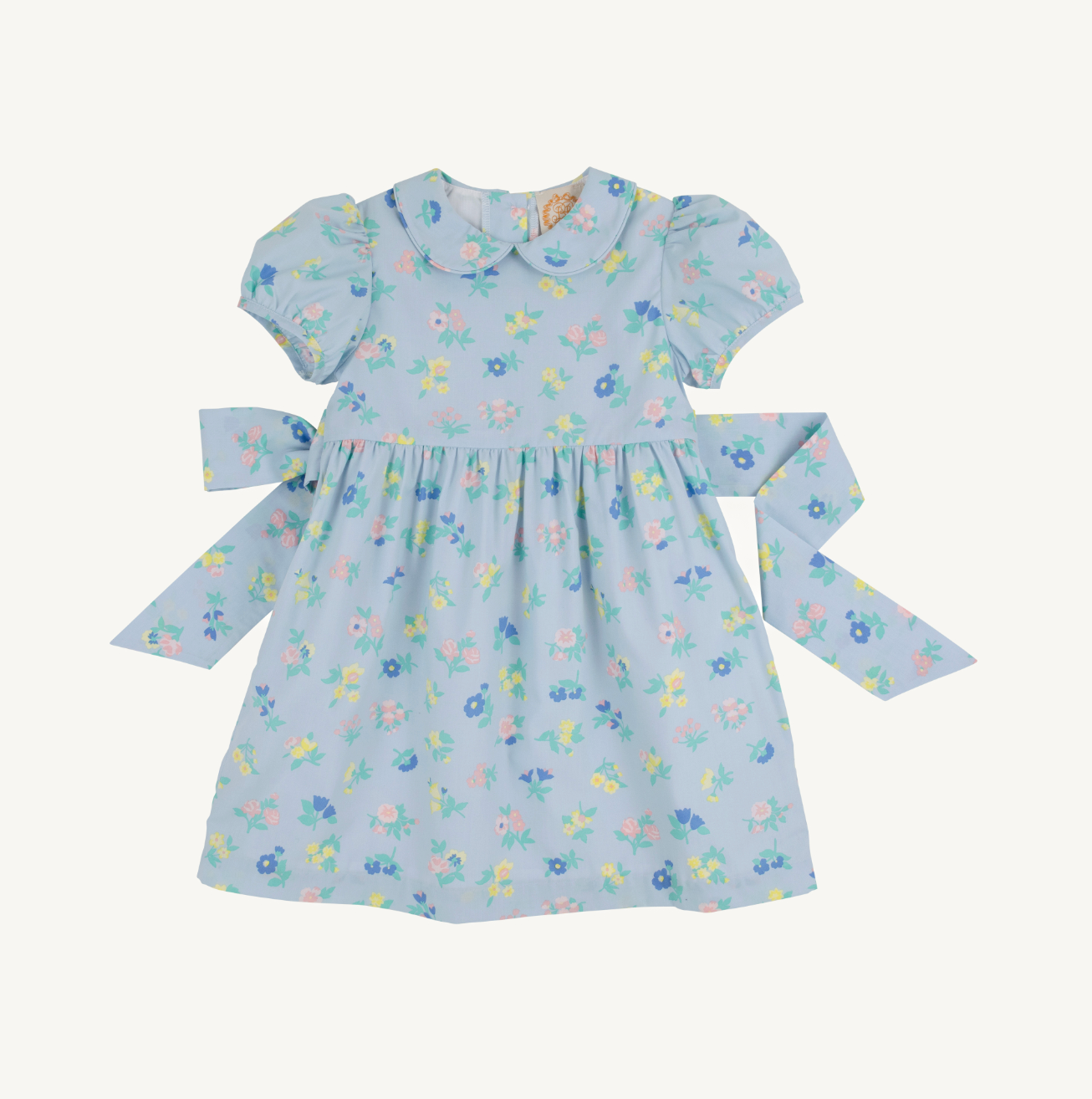 Cindy Lou Sash Dress - Broadcloth - Little London Flowers from Anderson Parker