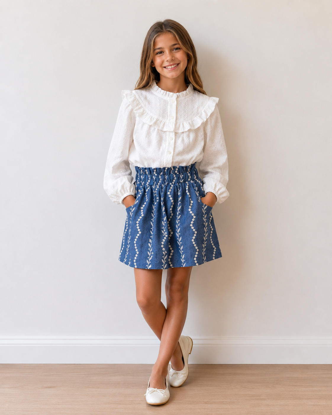 Cintra Top - White Eyelet from Anderson Parker