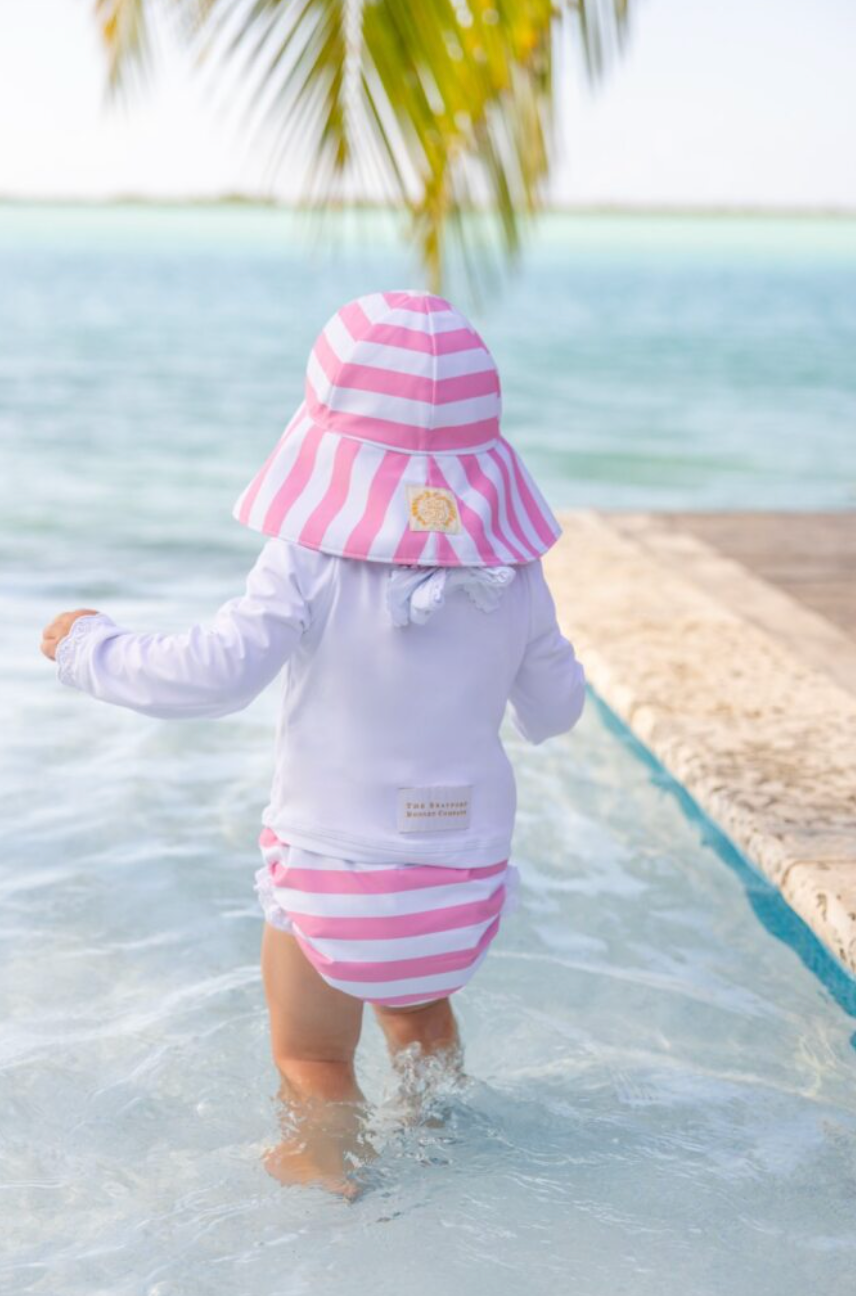 Cissy Sunhat - Swim - Caicos Cabana Stripe (Hamptons Hot Pink) from Anderson Parker