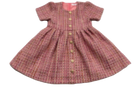 Claire Pink Tweed Button Dress from Anderson Parker