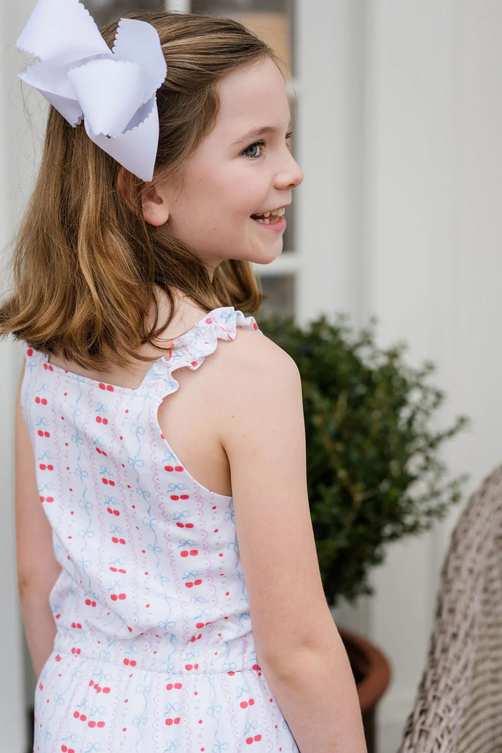 Claire Romper Cherries and Bows - Anderson Parker