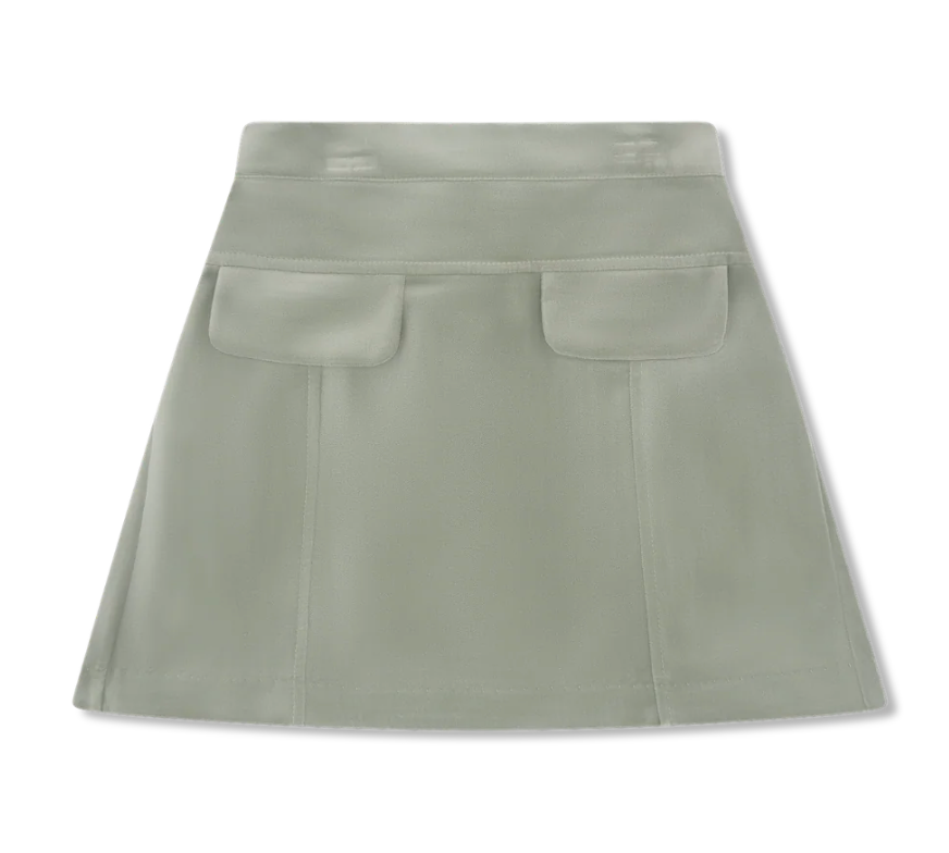 Claire Skirt - Leyland Green Velvet from Anderson Parker