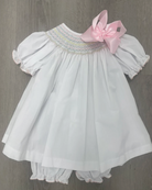 Classic White Smock Bloomer Set- LuLu BeBe from Anderson Parker