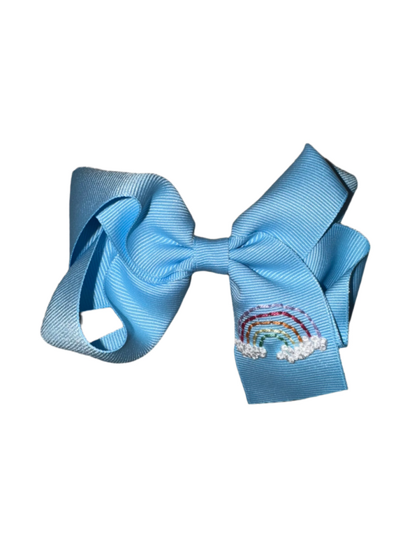 Clip in Bow - Blue Rainbow from Anderson Parker