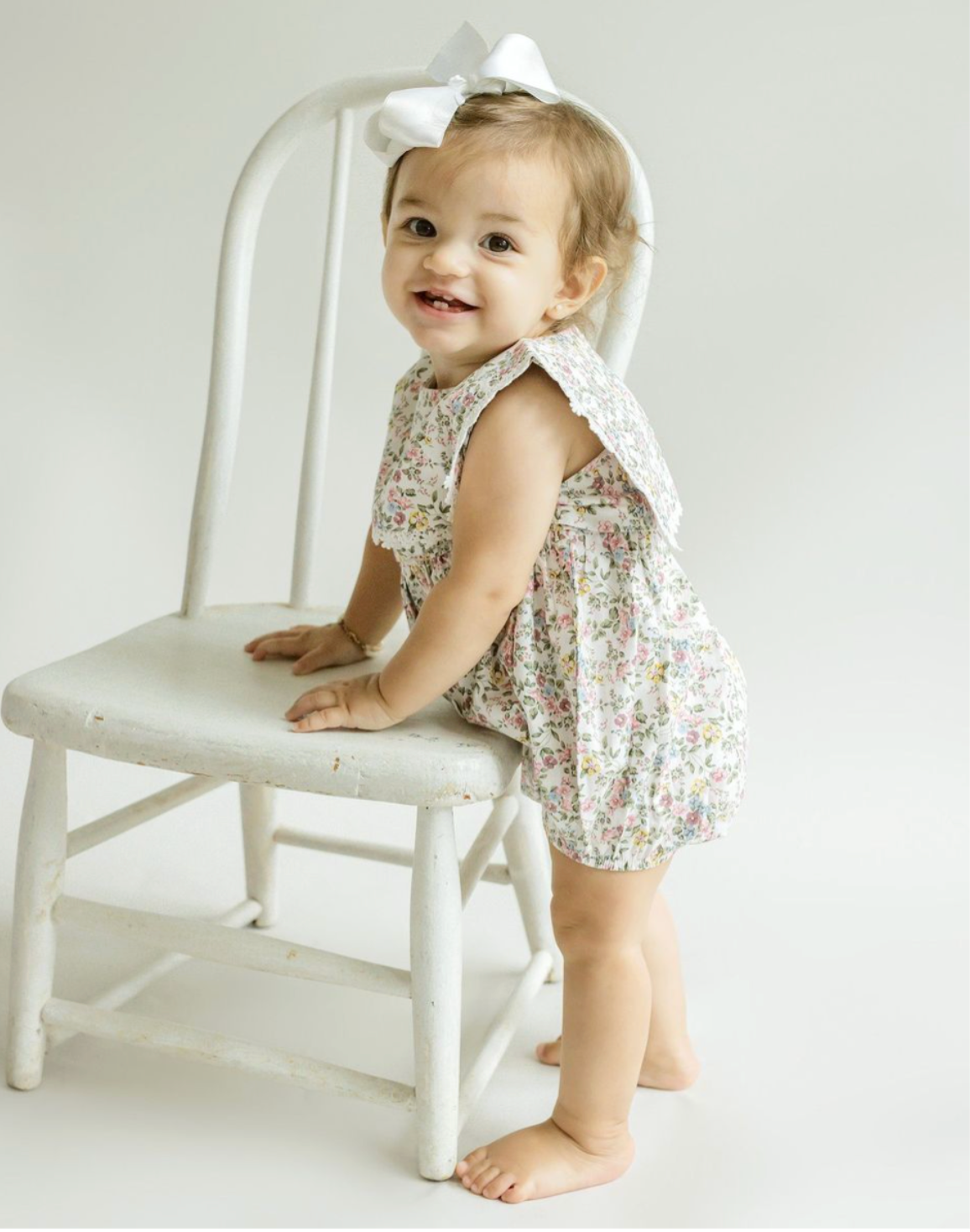 Colette Bubble Romper - Pink Floral from Anderson Parker