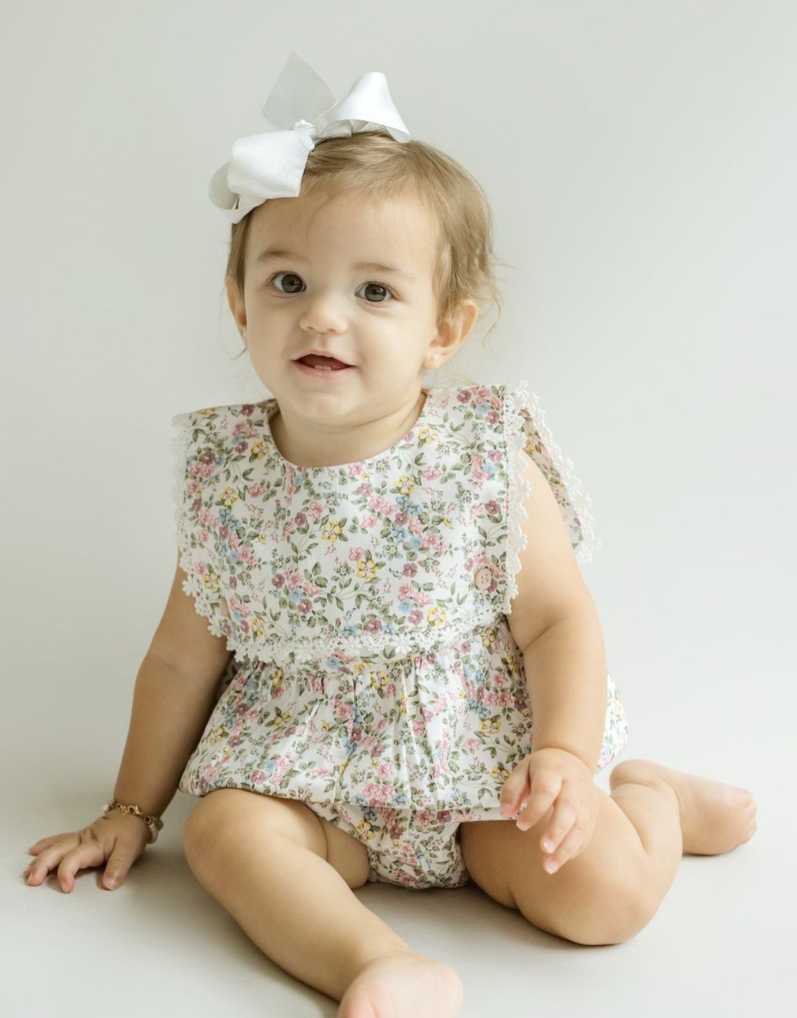 Colette Bubble Romper - Pink Floral from Anderson Parker