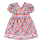 Conley Dress - Rosette Plaid with Florals from Anderson Parker