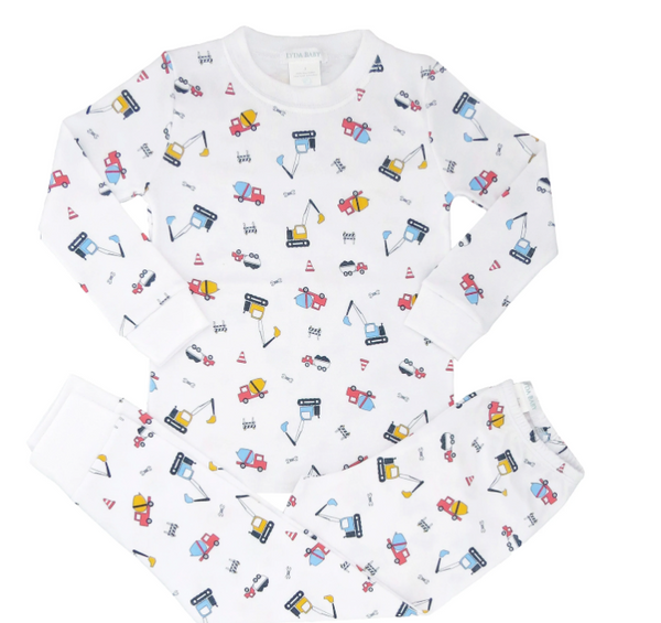 Construction Trucks 2 Piece Pajama Set from Anderson Parker