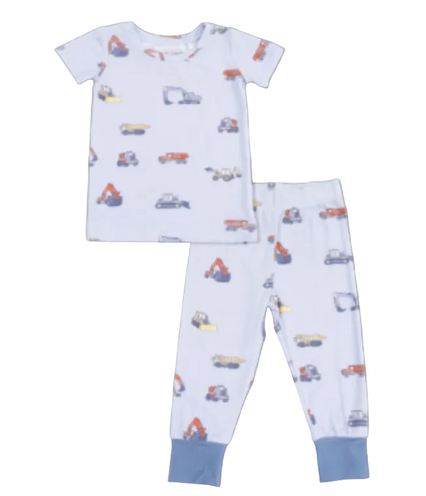 Construction Vehicles - Short Sleeve Loungewear Set from Anderson Parker
