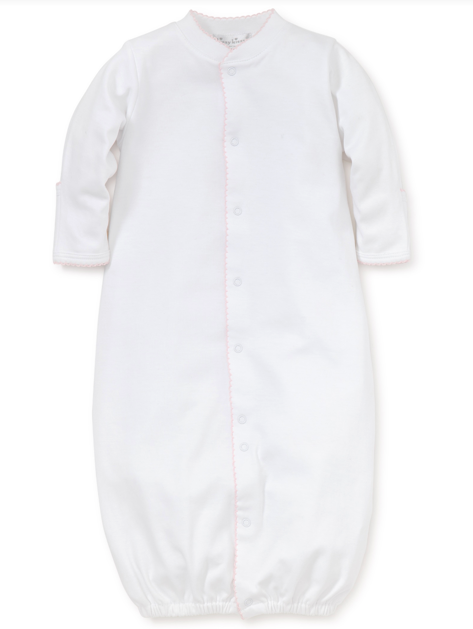 Convertible Gown - White w/ Pink Trim from Anderson Parker