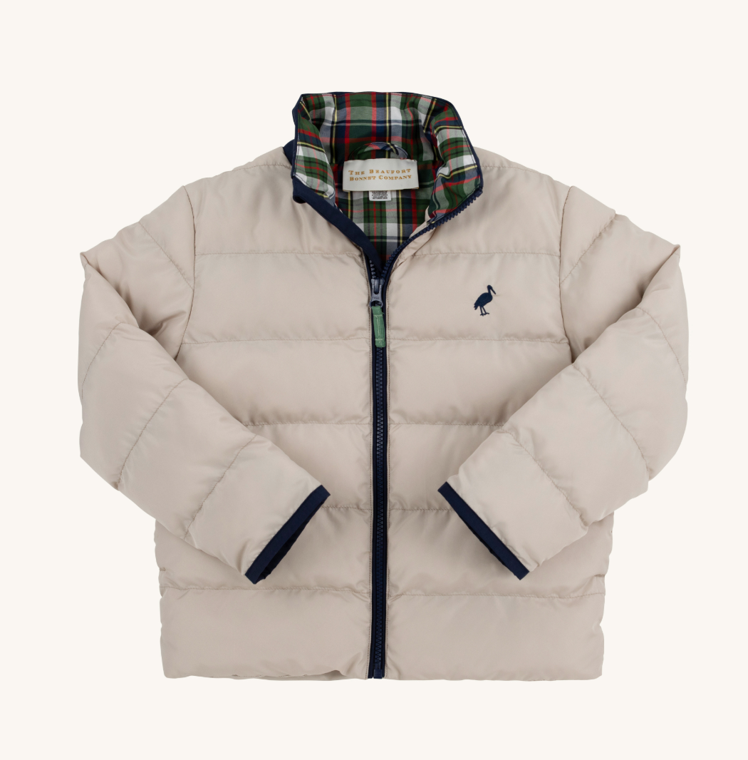 Cooper Coat - Keeneland Khaki/Nantucket Navy/Grant Park Plaid from Anderson Parker