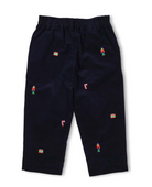 Corduroy Fake Fly Pants With Allover Embroidery from Anderson Parker